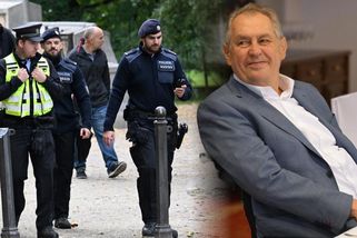 REPORTÁŽ: Zemanova poslední pomsta novinářům. Hodiny v dešti, buranské chování a šacování psovodem – eXtra.cz